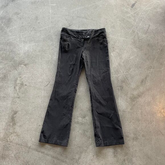 Black y2k office trousers/work pants size 11 - Picture 1 of 4